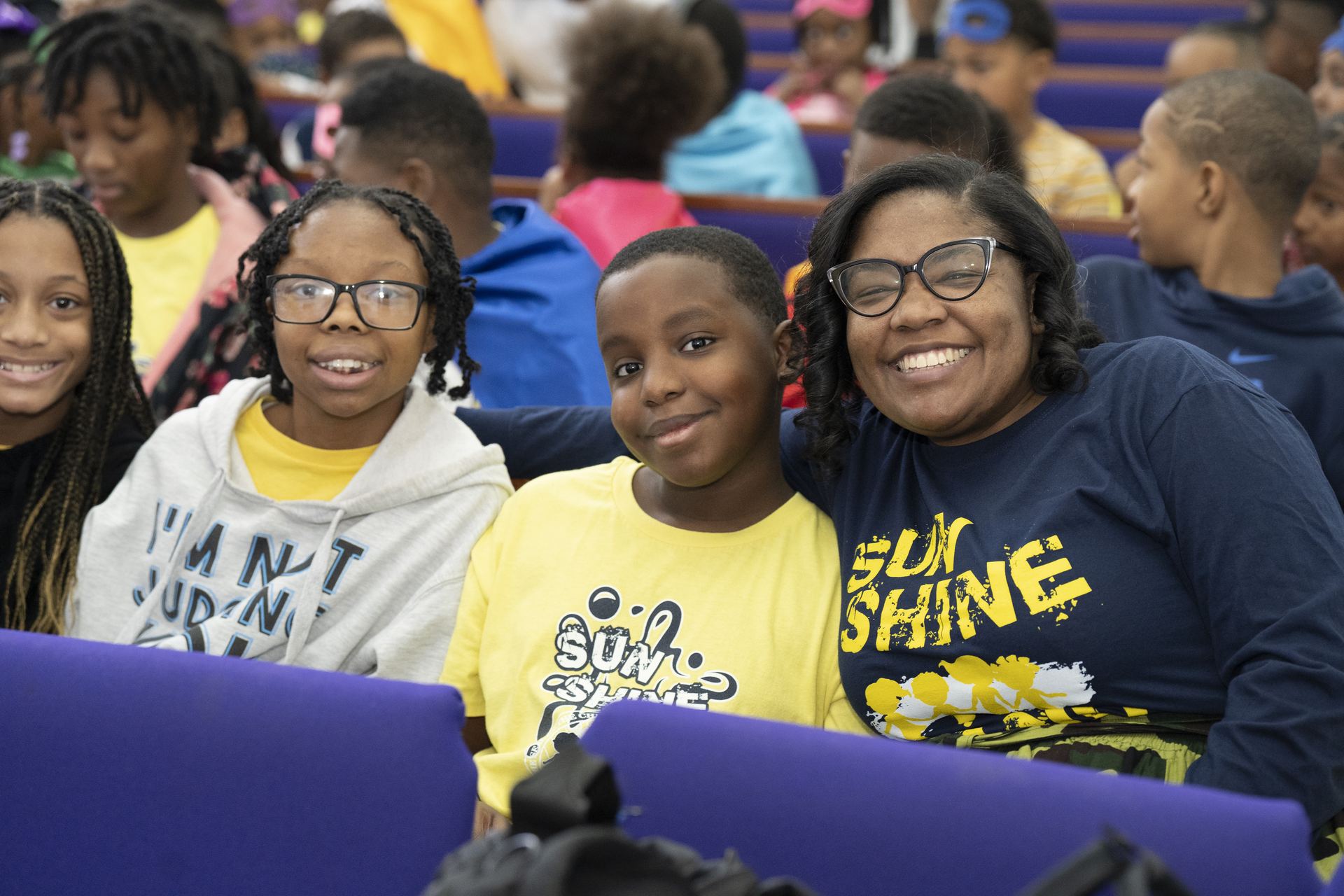 Sunshine Band children together in church
